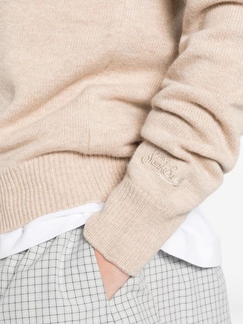 MC2 Saint Barth New Queen cat-detail sweater - Neutrals