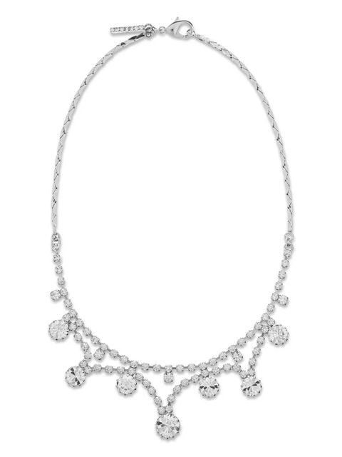 Alessandra Rich crystal-embellished choker necklace - Silver - zdjęcie produktu nr 1