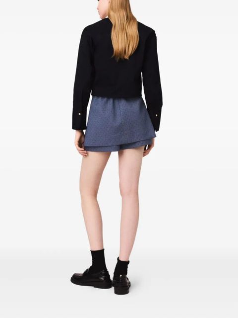 Maje pinstripe shorts - Blue