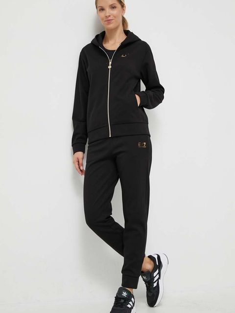 EA7 Emporio Armani t-shirt damski kolor czarny