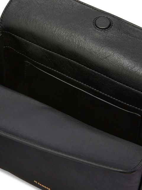 Jil Sander leather crossbody bag - Black