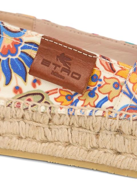 ETRO printed espadrilles - White