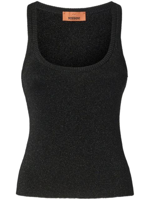 Missoni lurex tank top - Black - zdjęcie produktu nr 1