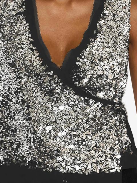 ISABEL MARANT Tahina sequined vest - Black - zdjęcie produktu nr 2