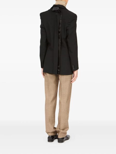 MM6 Maison Margiela single-button tailored blazer - Black