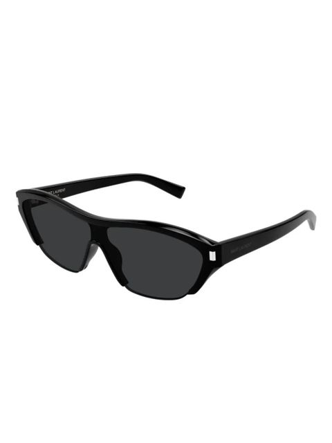 Saint Laurent Eyewear logo-print sunglasses - Black - zdjęcie produktu nr 2