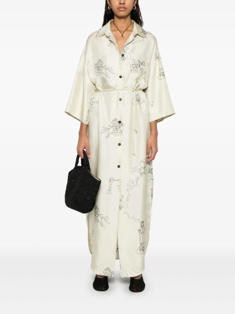 Nanushka Damala midi dress - Neutrals - zdjęcie produktu nr 2