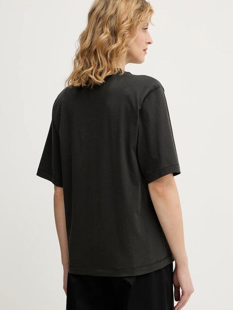 BOSS Orange t-shirt bawełniany damski kolor szary 50556993