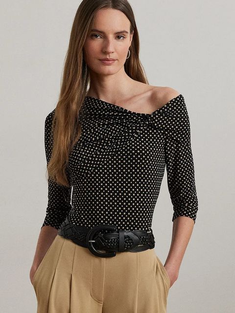 Lauren Ralph Lauren bluzka damski kolor czarny lekki 200971282 - zdjęcie produktu nr 1