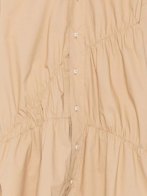 Alysi ruched poplin shirt - Neutrals