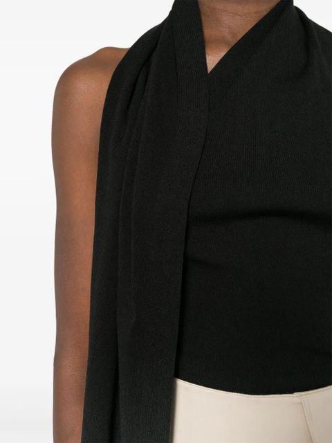 FENDI halterneck knitted top - Black