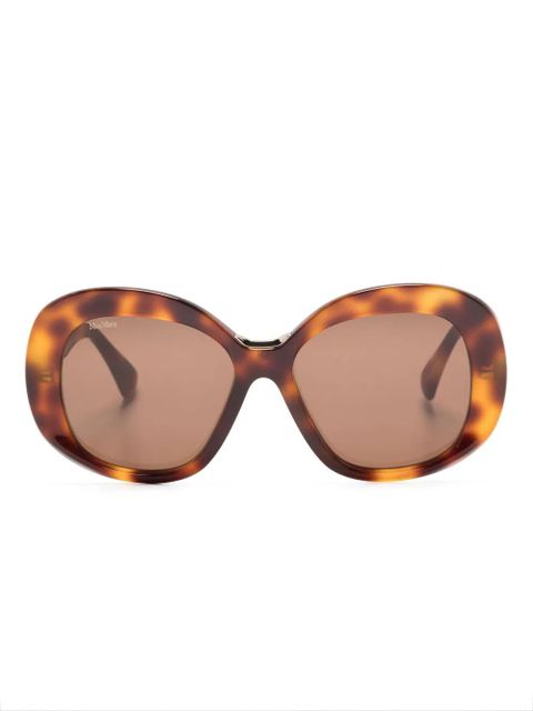 Max Mara Eyewear Edna oversize-frame sunglasses - Brown - zdjęcie produktu nr 1