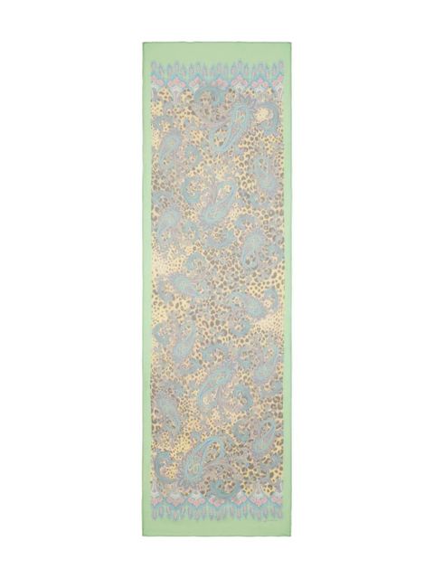 ETRO paisley animal-motif silk scarf - Neutrals - zdjęcie produktu nr 1