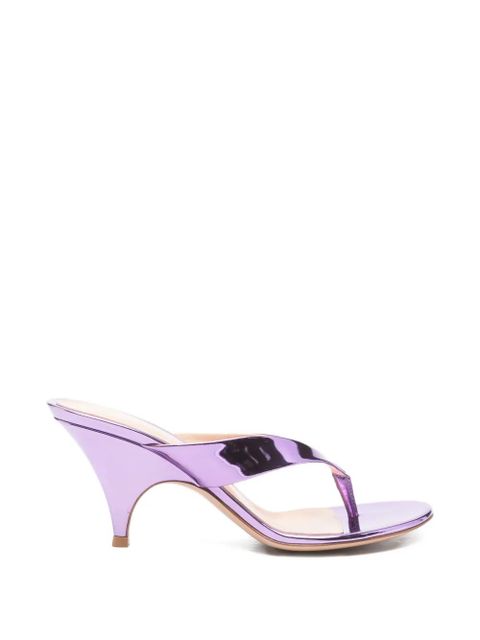 Gianvito Rossi Sofia metallic thong sandals - Purple - zdjęcie produktu nr 1