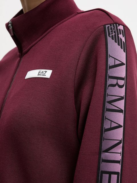 EA7 Emporio Armani dres damski kolor bordowy AF13151.7W000680