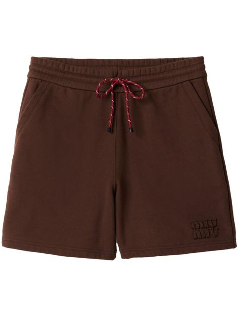 Miu Miu cotton shorts - Brown - zdjęcie produktu nr 1