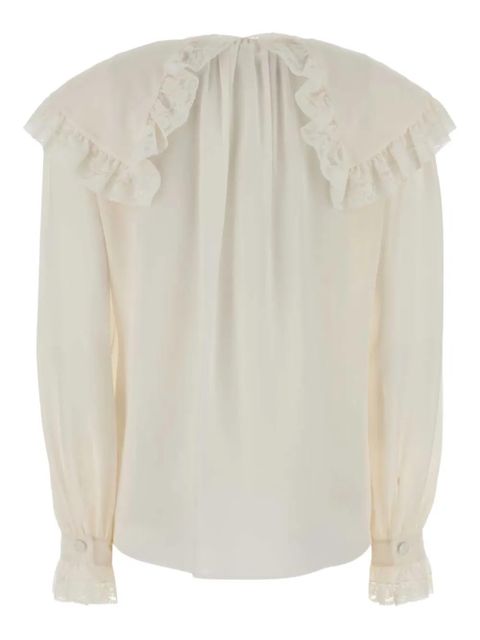 Chloé lace-trimmed blouse - White - zdjęcie produktu nr 2
