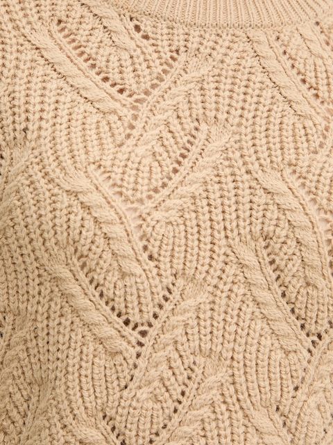 Morgan sweter damski kolor beżowy MAMA