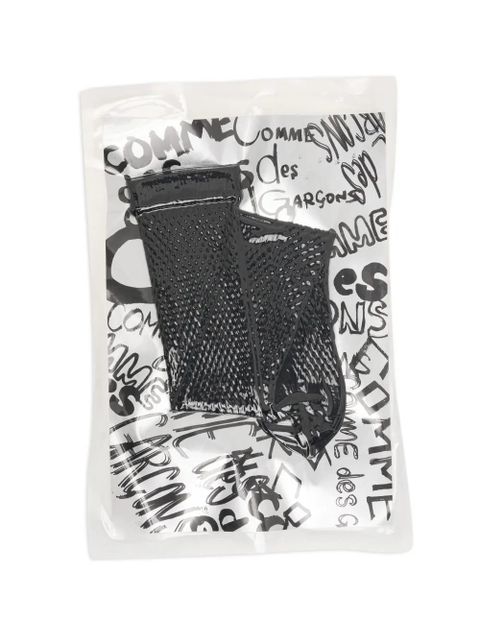 Comme Des Garçons textured logo socks - Black - zdjęcie produktu nr 1