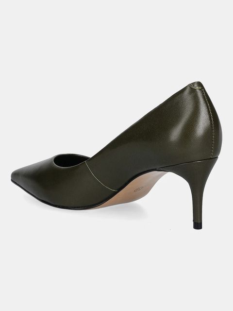 Answear.LAB szpilki skórzane kolor zielony