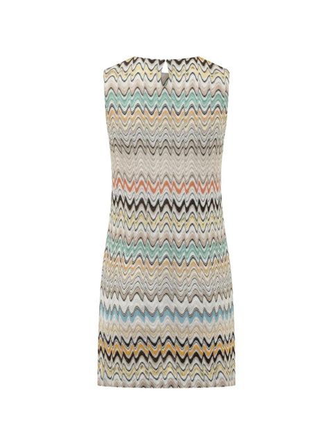 Missoni zigzag-knit sleeveless mini dress - Neutrals - zdjęcie produktu nr 2