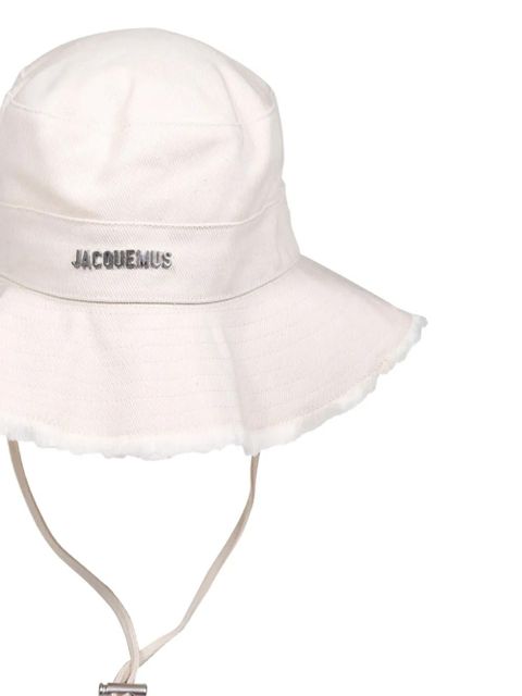 Jacquemus frayed brim hat - Neutrals