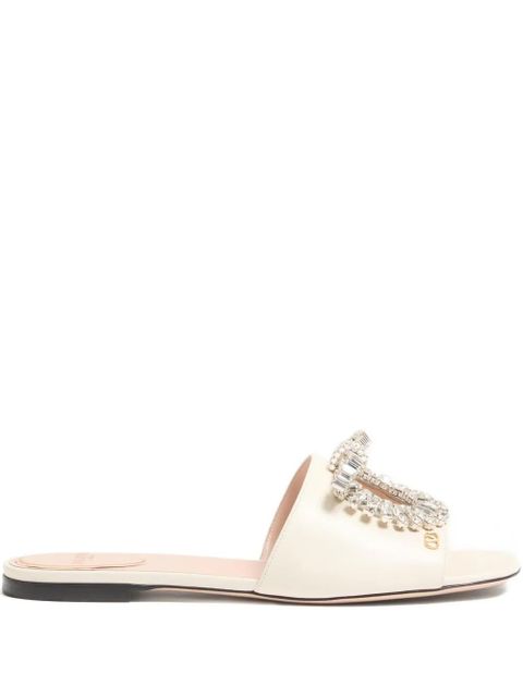 Valentino Garavani Adamantine crystal-embellished sandals - White - zdjęcie produktu nr 1