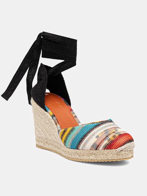 Missoni espadryle Eva 80 kolor multicolor na koturnie MWB008_083 - zdjęcie produktu nr 1