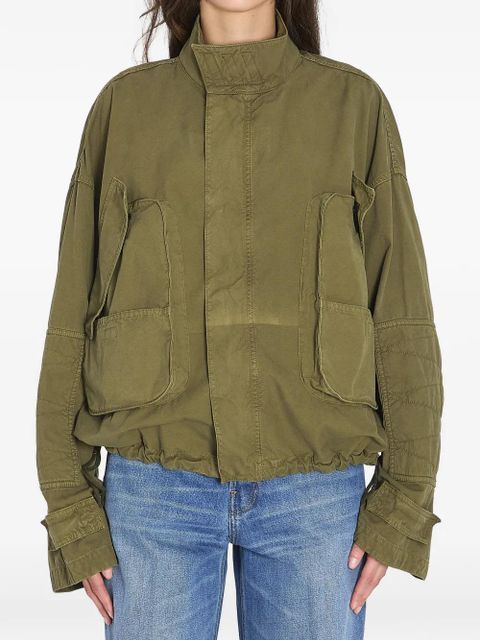 The Attico flap-pocket drawstring jacket - Green - zdjęcie produktu nr 1