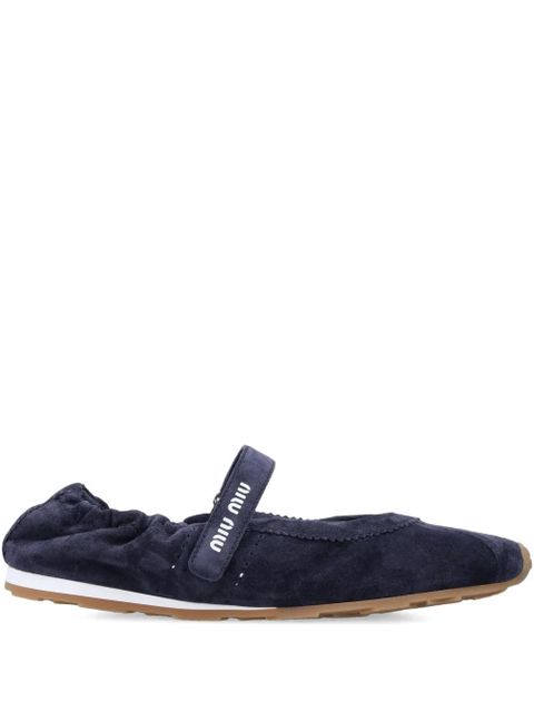Miu Miu strap ballerina - Blue - zdjęcie produktu nr 1