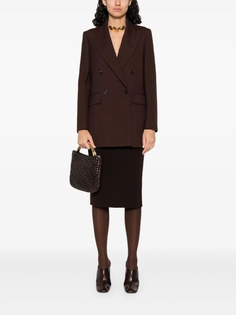 TOM FORD cashmere-blend skirt - Brown