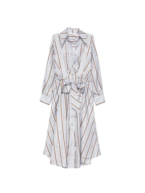 ZIMMERMANN striped tie dress - Blue - zdjęcie produktu nr 1