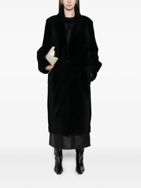 TOTEME shearling coat - Black