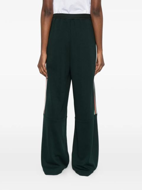 Gucci elasticated-waistband wide-leg trousers - Green