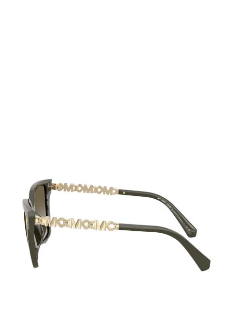 Michael Kors logo square-frame sunglasses - Green