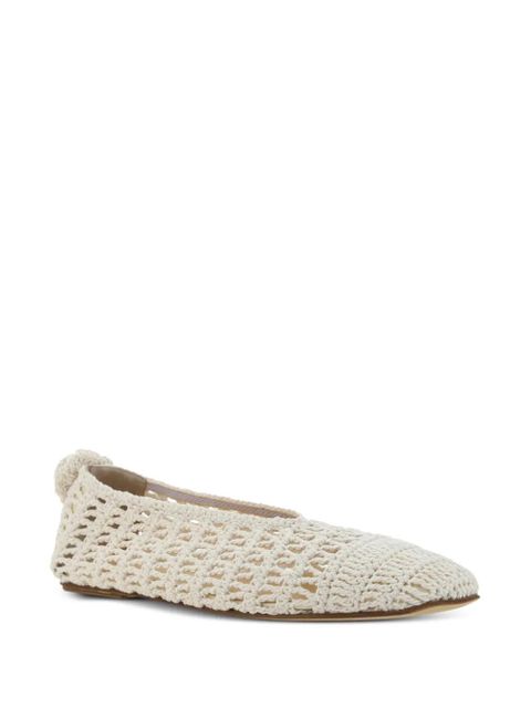 Magda Butrym crochet ballerina shoes - Neutrals - zdjęcie produktu nr 2