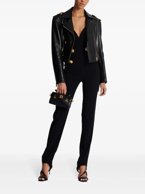 Balmain halterneck crepe jumpsuit - Black