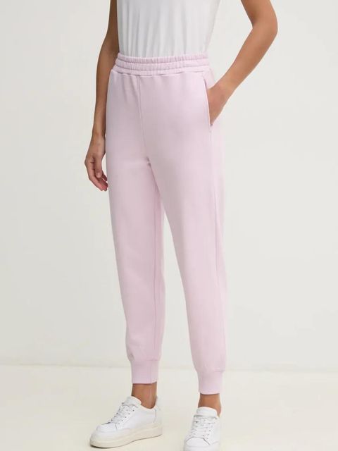 United Colors of Benetton spodnie dresowe bawełniane damskie kolor różowy gładkie 3UNIDF01A - zdjęcie produktu nr 1