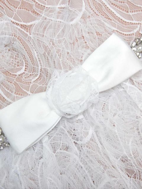 Self-Portrait lace maxi dress - White