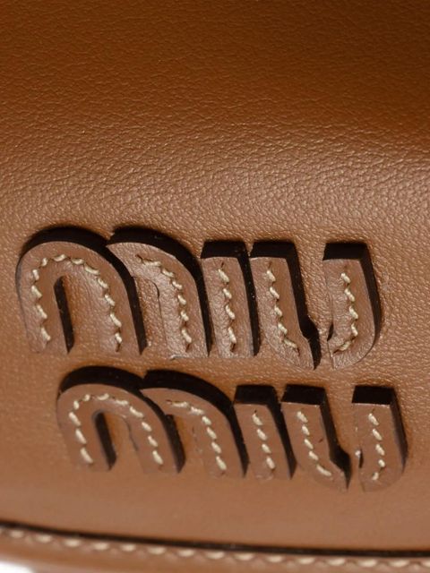 Miu Miu leather backpack - Brown