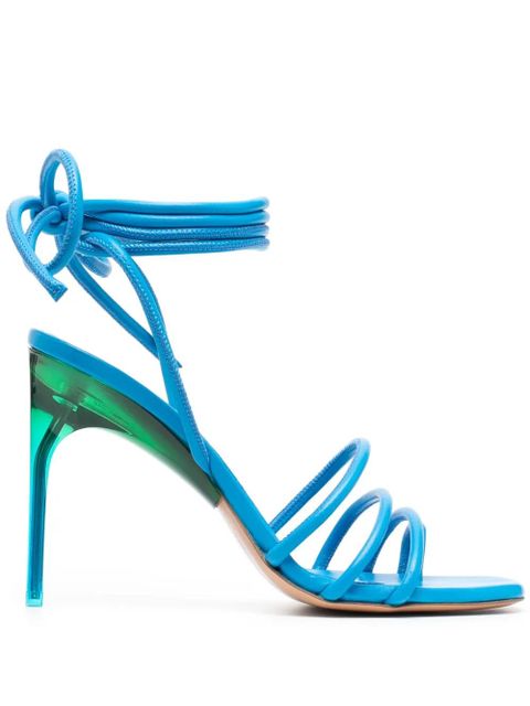 Off-White Plexi 110mm ankle-strap sandals - Blue - zdjęcie produktu nr 1