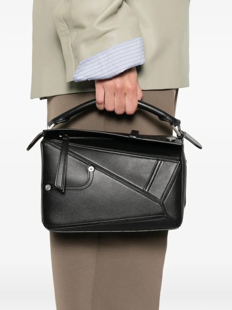 LOEWE Puzzle leather tote bag - Black