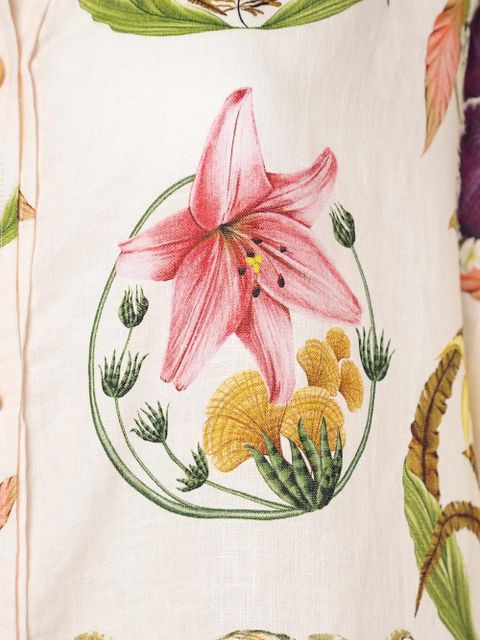 Agua By Agua Bendita Cecilia Marina floral-print shirt - Pink