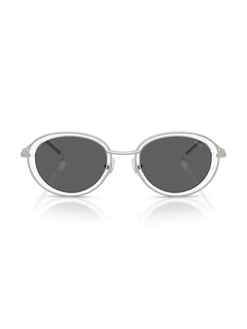 Diesel okulary przeciwsłoneczne kolor srebrny 0DL1018