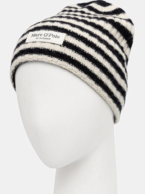 Marc O'Polo czapka wełniana kolor beżowy 600605401005