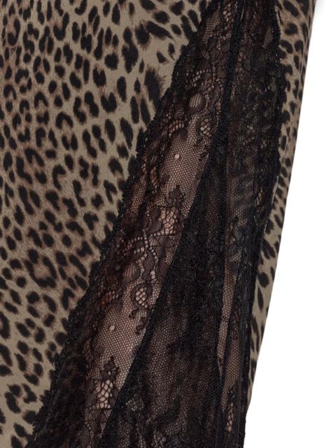 Zadig&Voltaire lace-insert skirt - Brown