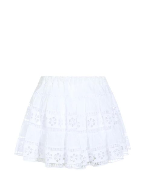 Charo Ruiz Ibiza Lea floral lace mini skirt - White - zdjęcie produktu nr 2