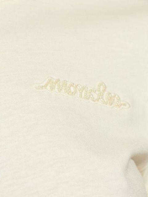 Moncler logo-patch cotton T-shirt - Neutrals