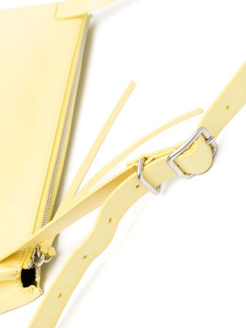 Jil Sander medium folded leather shoulder bag - Yellow