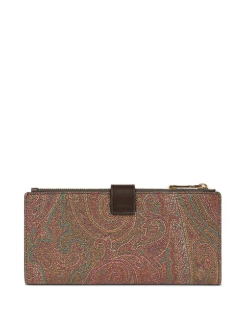 ETRO paisley-jacquard wallet - Brown